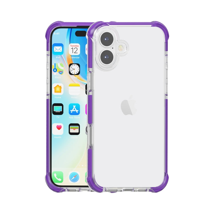 Four-corner Shockproof TPU Hybrid Acrylic Phone Case, For iPhone 16 Pro Max, For iPhone 16 Pro, For iPhone 16 Plus, For iPhone 16
