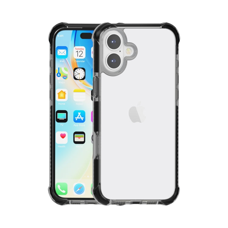 Four-corner Shockproof TPU Hybrid Acrylic Phone Case, For iPhone 16 Pro Max, For iPhone 16 Pro, For iPhone 16 Plus, For iPhone 16