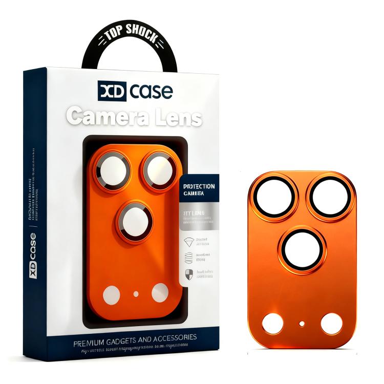 XDcase Armor Full-Coverage Frosted Metal Camera Lens Ring Film, For iPhone 17 Pro Max, For iPhone 17 Pro