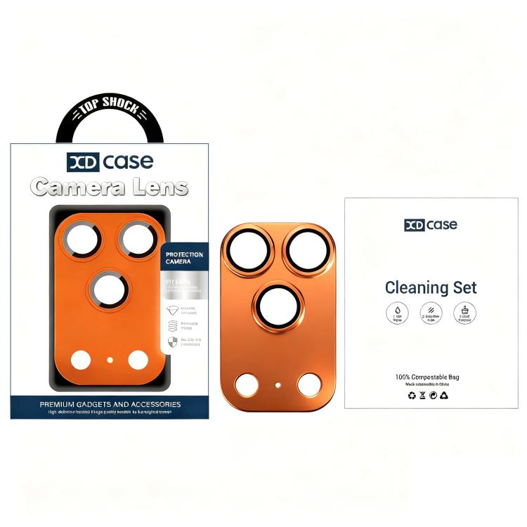 XDcase Armor Full-Coverage Frosted Metal Lens Ring Film