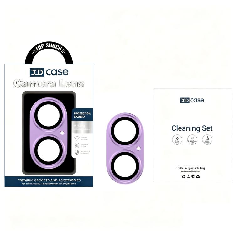 XDcase Armor Full-Coverage Frosted Metal Lens Ring Film