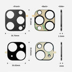 XDcase Titanium Alloy Hollow Camera Lens Protector, For iPhone 16 Pro / 16 Pro Max