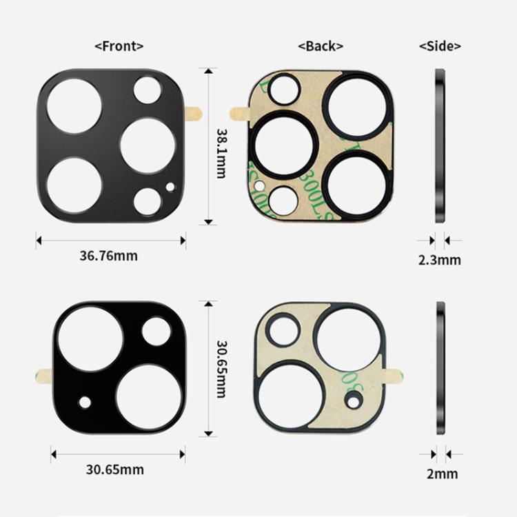 XDcase Titanium Alloy Hollow Camera Lens Protector, For iPhone 15 Pro / 15 Pro Max