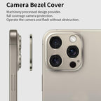 XDcase Titanium Alloy Hollow Camera Lens Protector, For iPhone 15 Pro / 15 Pro Max