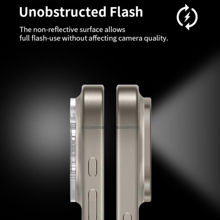 XDcase Titanium Alloy Hollow Camera Lens Protector, For iPhone 14 Pro / 14 Pro Max