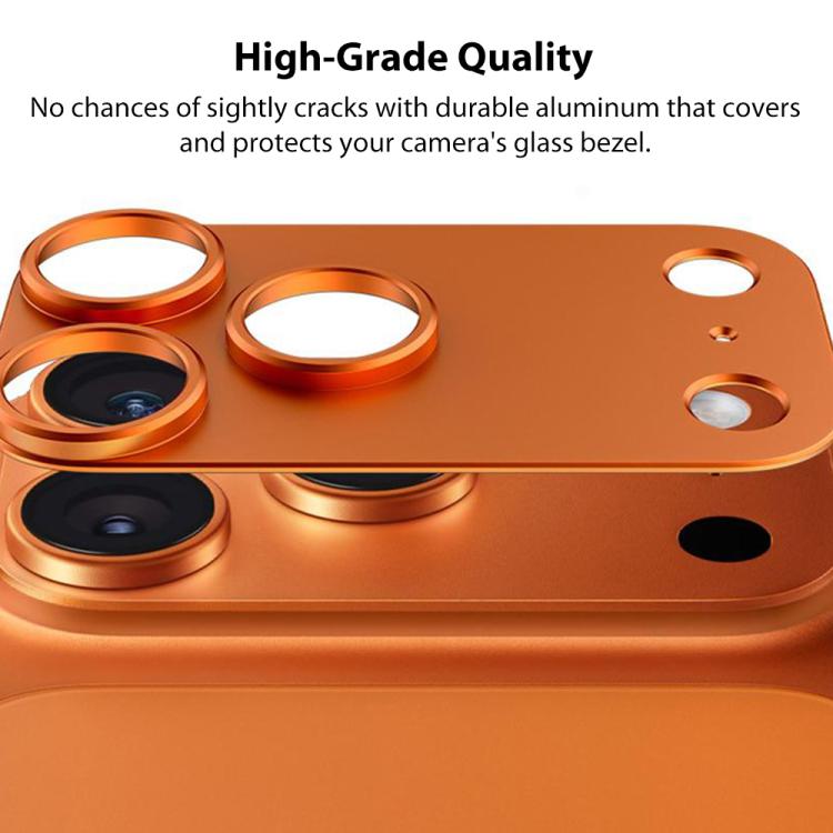 XDcase Titanium Alloy Hollow Camera Lens Protector, For iPhone 17 Pro Max, For iPhone 17 Pro