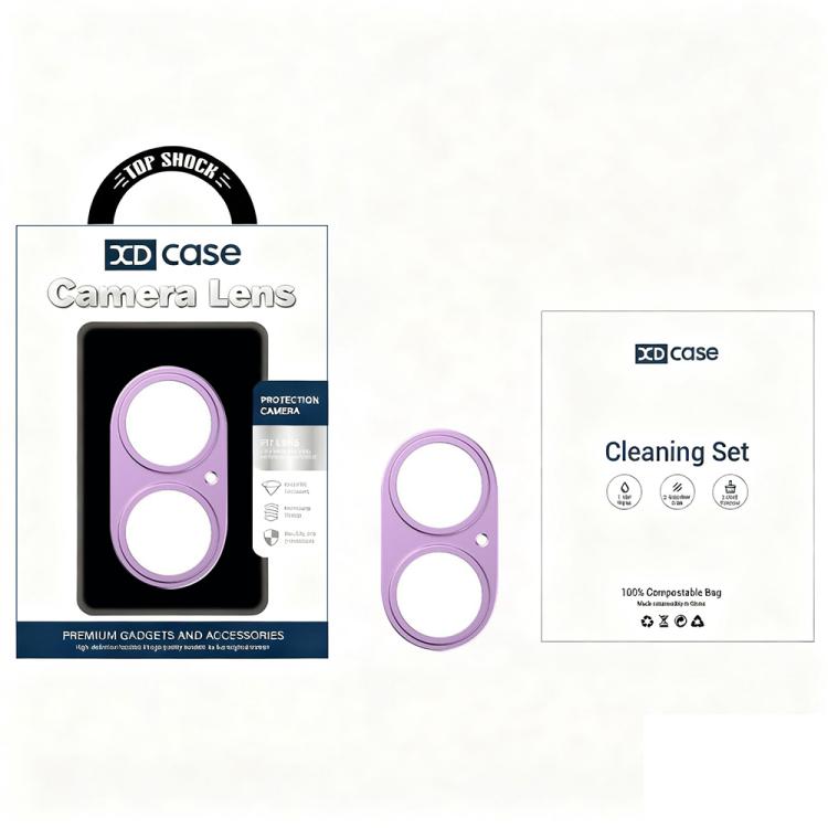 XDcase Titanium Alloy Hollow Camera Lens Protector, For iPhone 17