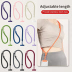 XDcase 7mm Polyester Rope Stainless Steel Sheet Adjustable Crossbody Mobile Phone Lanyard