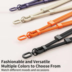 XDcase 7mm Polyester Rope Stainless Steel Sheet Adjustable Crossbody Mobile Phone Lanyard