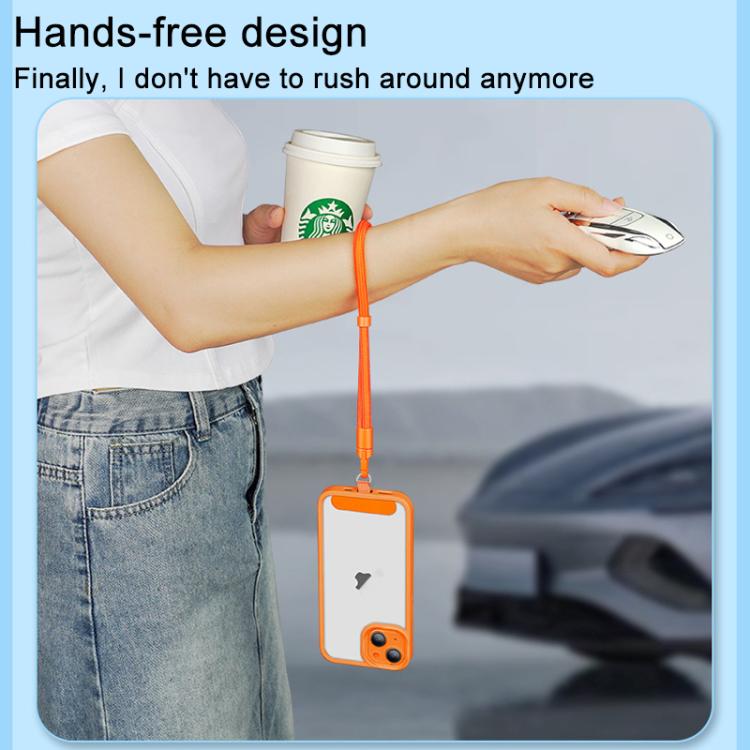 XDcase 7mm Polyester Rope with Gasket Adjustable Mobile Phone Wrist Lanyard