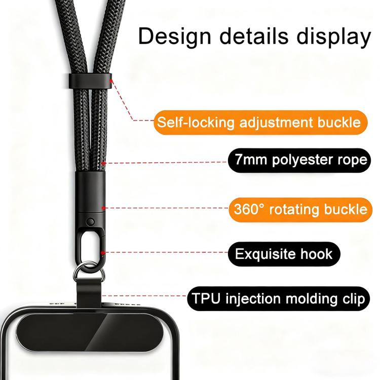 XDcase Adjustable Mobile Phone Wrist Lanyard with Gasket