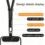 XDcase Adjustable Mobile Phone Wrist Lanyard with Gasket