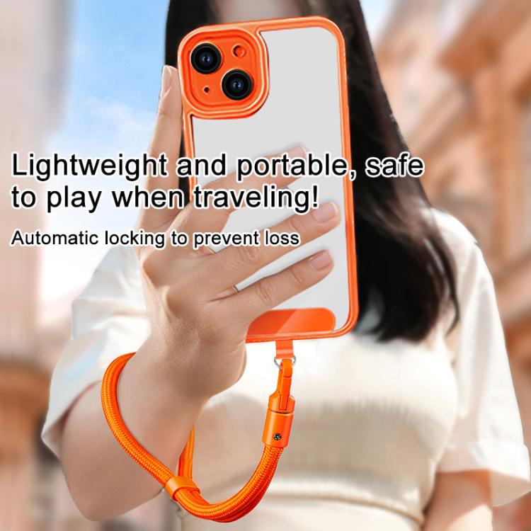 XDcase 7mm Polyester Rope with Gasket Adjustable Mobile Phone Wrist Lanyard