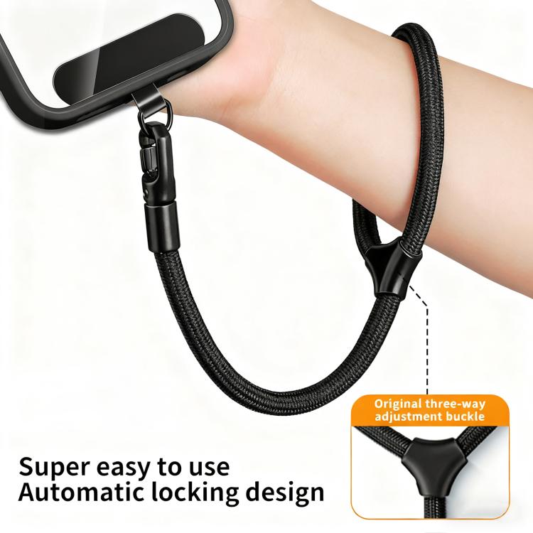 XDcase Racket Shape 7mm Polyester Rope with Gasket Adjustable Phone Wrist Lanyard