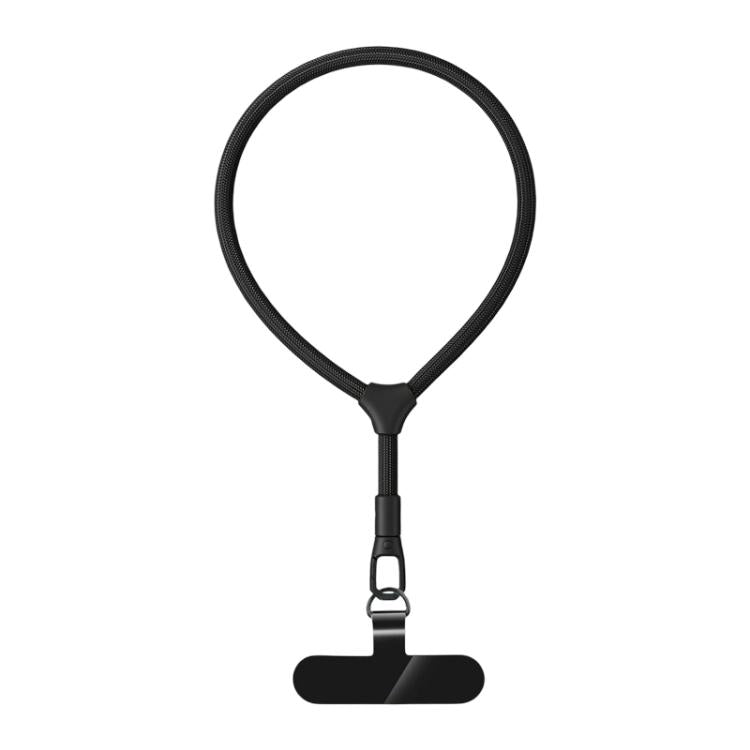 Racket Shape 7mm Polyester Rope with Gasket Adjustable Phone Wrist Lanyard