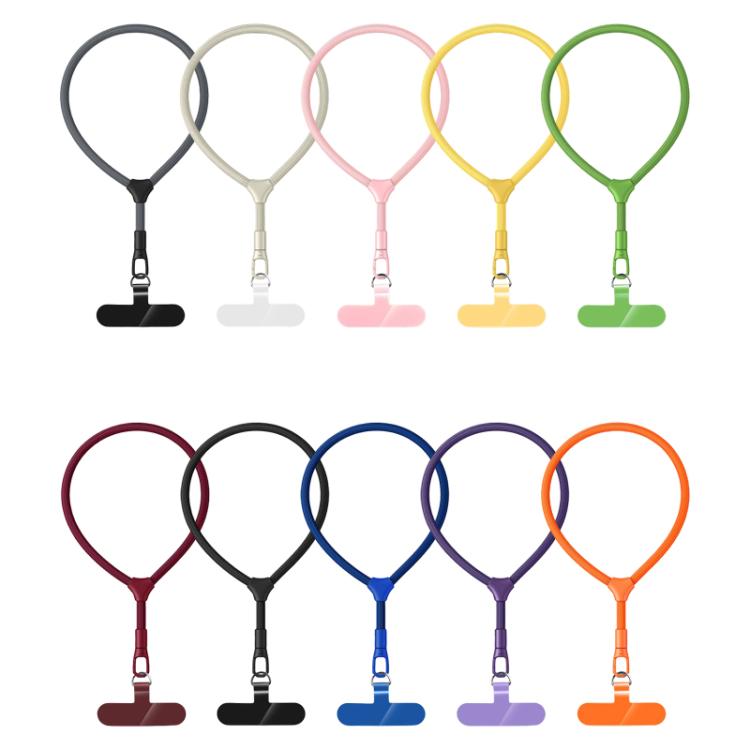 Racket Shape 7mm Polyester Rope with Gasket Adjustable Phone Wrist Lanyard
