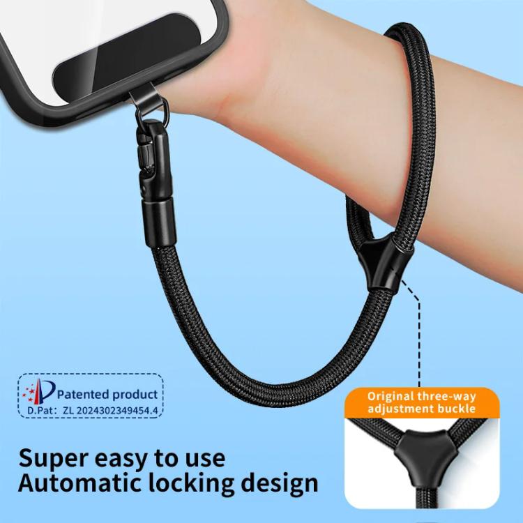 XDcase Racket Shape 7mm Polyester Rope with Gasket Adjustable Phone Wrist Lanyard