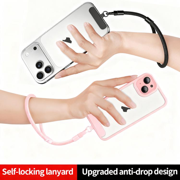 Racket Shape 7mm Polyester Rope with Gasket Adjustable Phone Wrist Lanyard