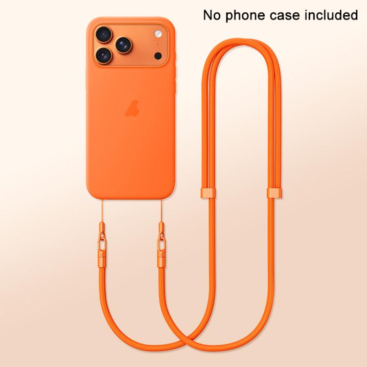 XDcase 7mm Polyester Rope Double Buckle Adjustable Crossbody Mobile Phone Lanyard