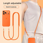 XDcase 7mm Polyester Rope Double Buckle Adjustable Crossbody Mobile Phone Lanyard