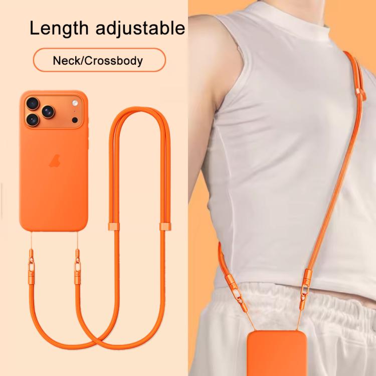 XDcase 7mm Polyester Rope Double Buckle Adjustable Crossbody Mobile Phone Lanyard