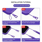 XDcase Double Buckle Adjustable Crossbody Mobile Phone Lanyard