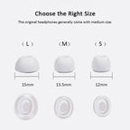 XDcase 4 Pairs Silicone Earplugs with Pressure Relief Holes L / M / S / XS Size, L / M / S / XS