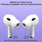 XDcase 4 Pairs Silicone Earplugs with Pressure Relief Holes L / M / S / XS Size