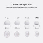 XDcase 3 Pairs Silicone Earplugs with Pressure Relief Holes L / M / S Size, L / M / S