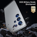 XDcase Frosted Armor Metal + Tempered Glass Camera Lens Film