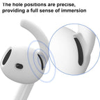 XDcase 3 Pairs Silicone Anti-slip Sports Ear Caps with Storage Case & Carabiner