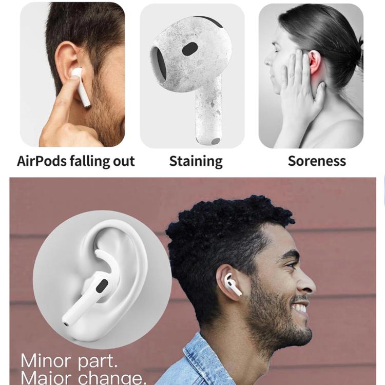 XDcase 3 Pairs Silicone Anti-slip Sports Ear Caps with Storage Case & Carabiner