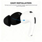 XDcase 3 Pairs Silicone Cover Ear Caps with Storage Case & Carabiner, For AirPods 4