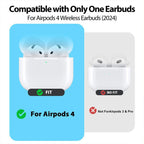 XDcase 3 Pairs Silicone Cover Ear Caps with Storage Case & Carabiner, For AirPods 4