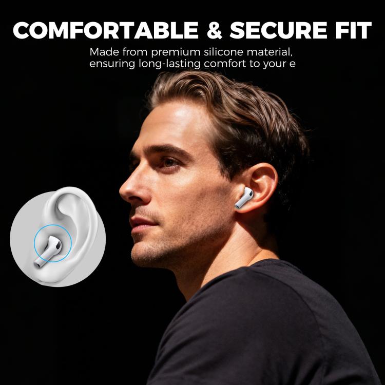 XDcase 4 Pairs Replacement Silicone Ear Tips with Storage & Cleaning Kit, For AirPods Pro 3