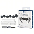 XDcase 3 Pairs Silicone Ear Tips with Storage & Cleaning Kit, For Samsung Galaxy Buds3 Pro