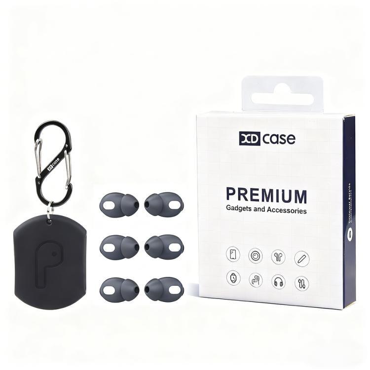 XDcase 3 Pairs Silicone Ear Tips with Storage & Cleaning Kit