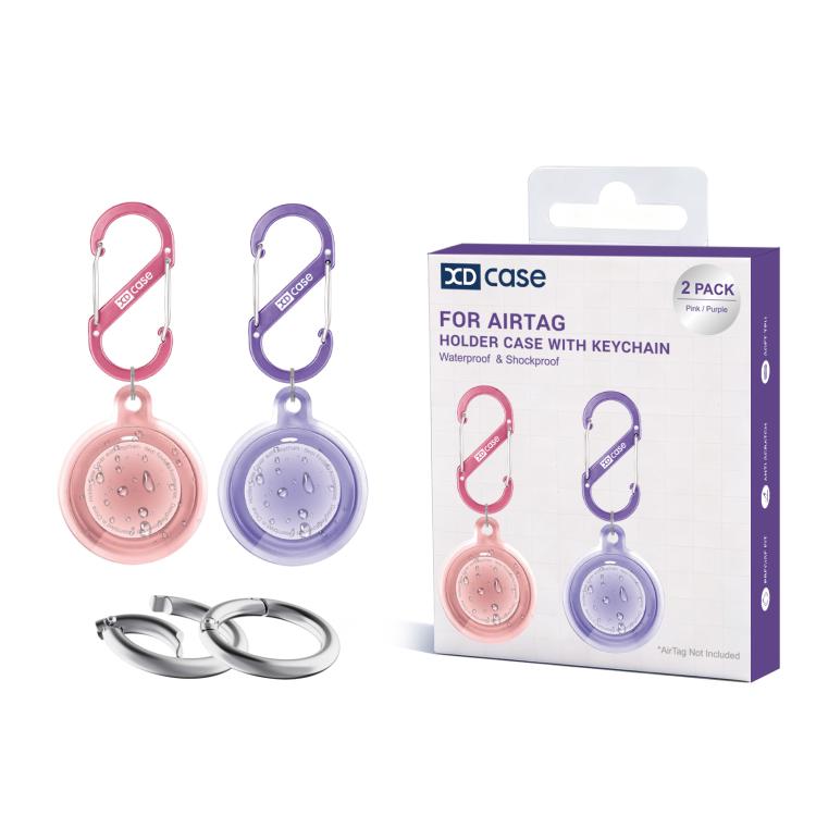 XDcase 2 Pack Full-cover Waterproof TPU Protective Case with Keychain