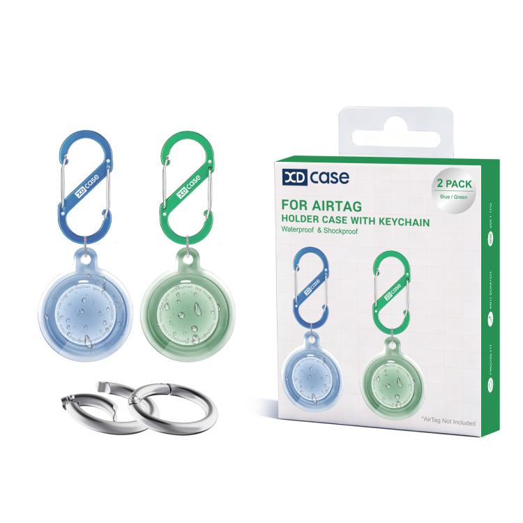 XDcase 2 Pack Full-cover Waterproof TPU Protective Case with Keychain