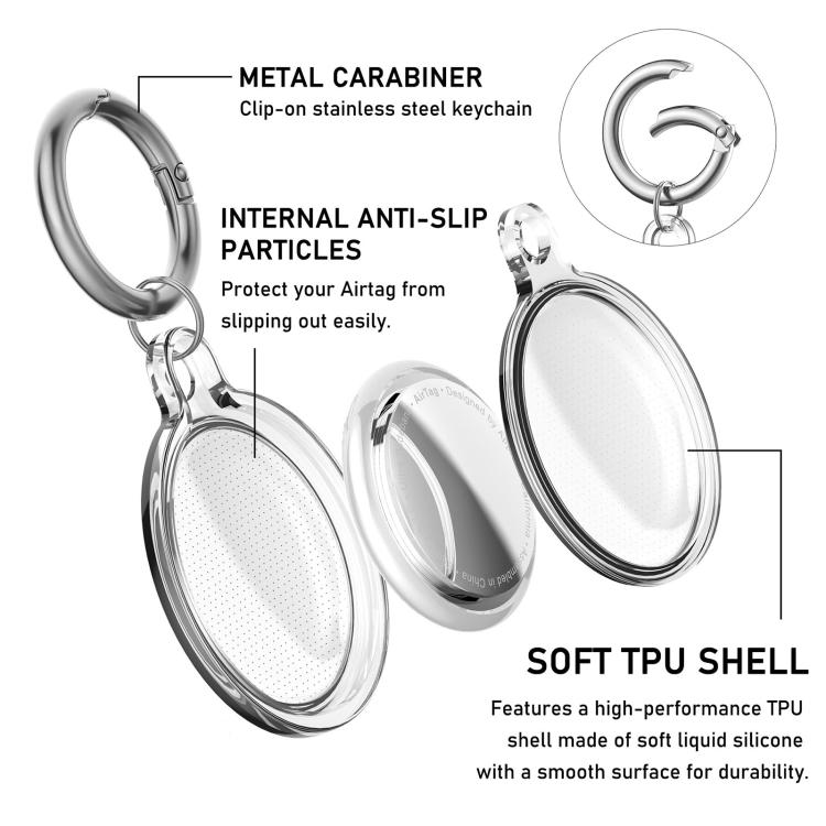 XDcase 2 Pack Full-cover Waterproof TPU Protective Case with Keychain