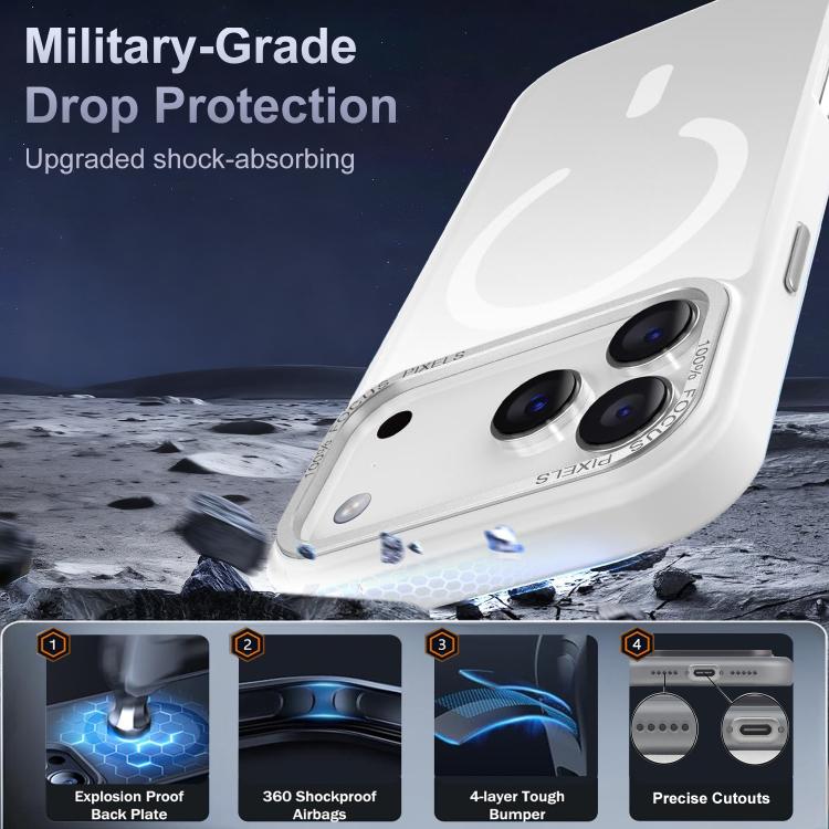 XDcase Metal Lens Frame Skin Feel Magnetic Phone Case, For iPhone 17 Pro Max, For iPhone 17 Pro, For iPhone 17