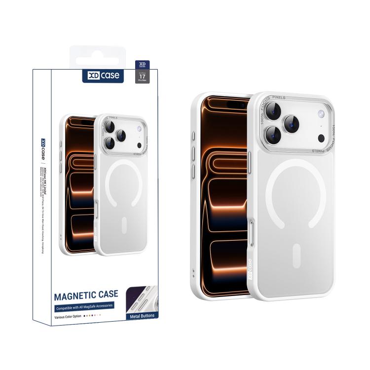 XDcase Metal Lens Frame Skin Feel Magnetic Phone Case, For iPhone 17 Pro Max, For iPhone 17 Pro, For iPhone 17