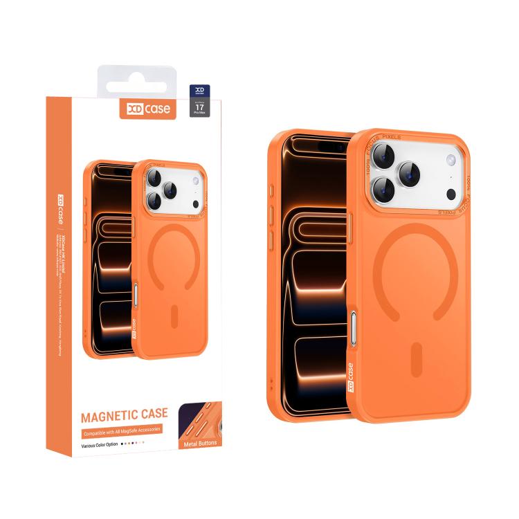 XDcase Metal Lens Frame Skin Feel Magnetic Phone Case, For iPhone 17 Pro Max, For iPhone 17 Pro, For iPhone 17