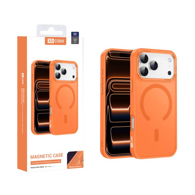XDcase Metal Lens Frame Skin Feel Magnetic Phone Case, For iPhone 17 Pro Max, For iPhone 17 Pro, For iPhone 17