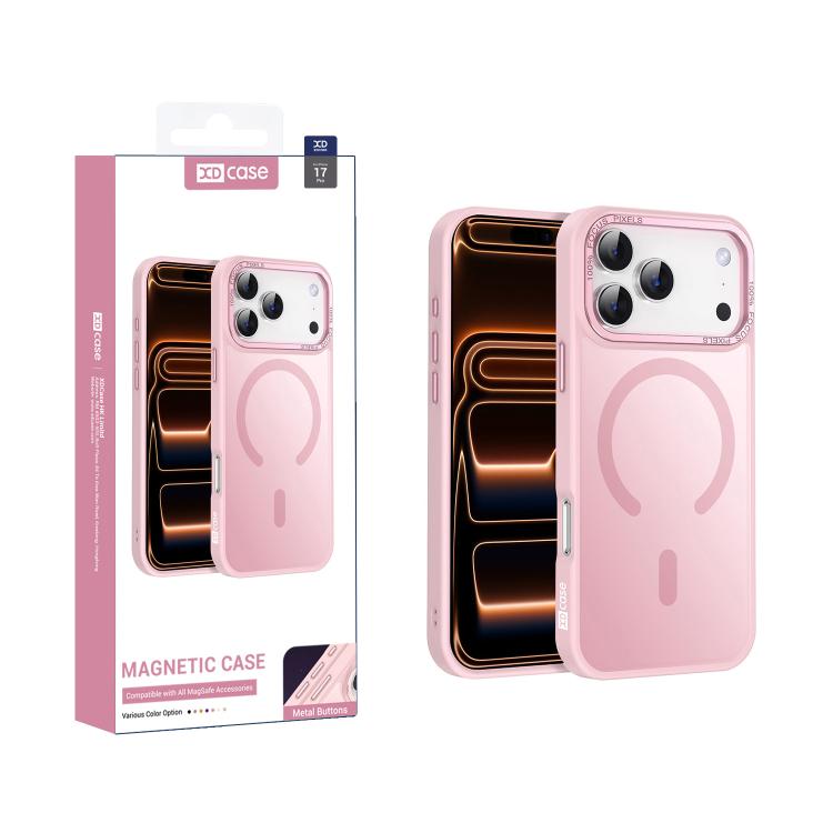 XDcase Metal Lens Frame Skin Feel Magnetic Phone Case, For iPhone 17 Pro Max, For iPhone 17 Pro, For iPhone 17