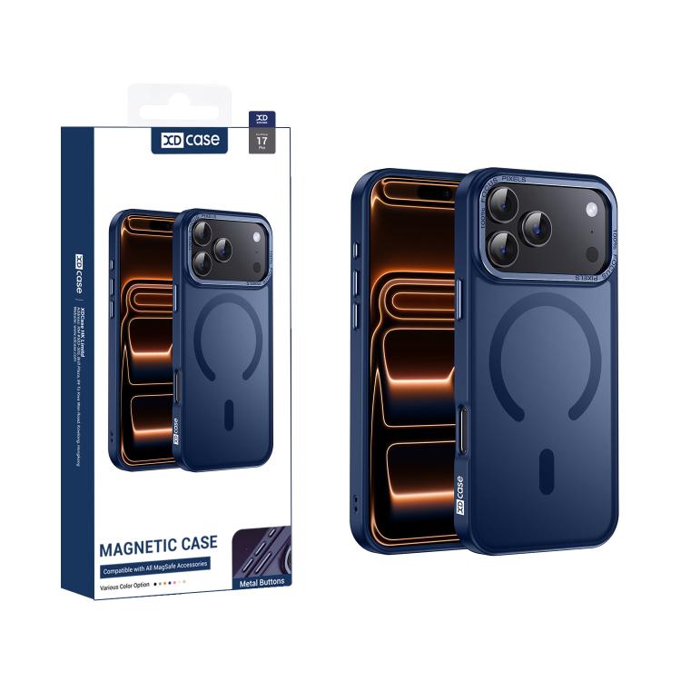 XDcase Metal Lens Frame Skin Feel Magnetic Phone Case, For iPhone 17 Pro Max, For iPhone 17 Pro, For iPhone 17