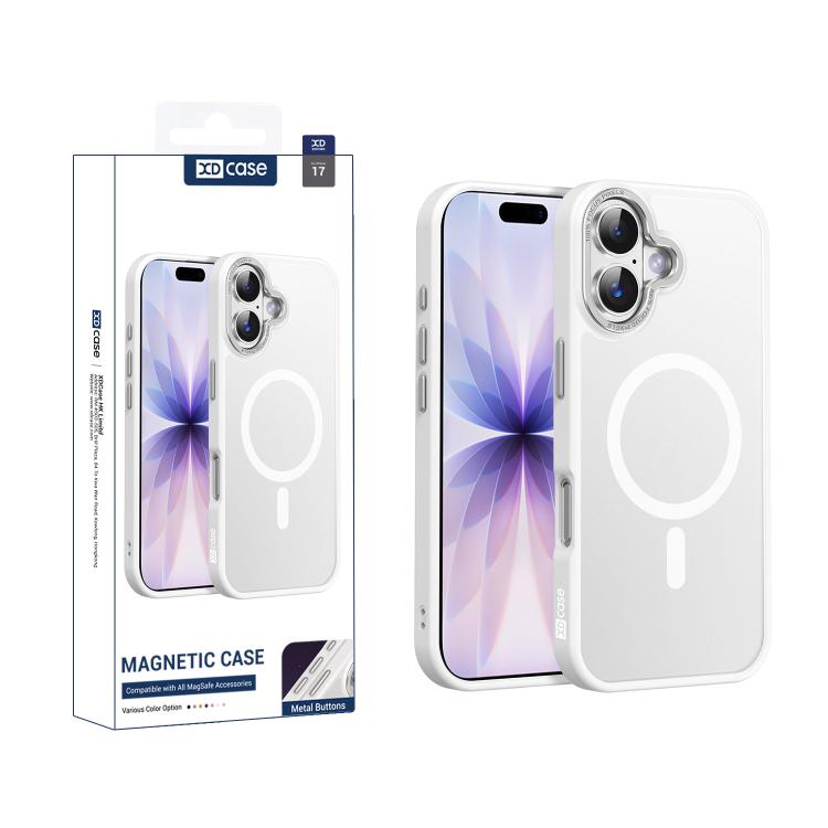 XDcase Metal Lens Frame Skin Feel Magnetic Phone Case, For iPhone 17 Pro Max, For iPhone 17 Pro, For iPhone 17