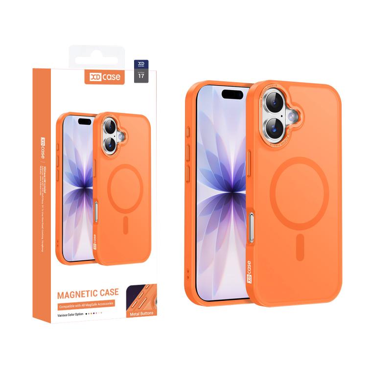 XDcase Metal Lens Frame Skin Feel Magnetic Phone Case, For iPhone 17 Pro Max, For iPhone 17 Pro, For iPhone 17