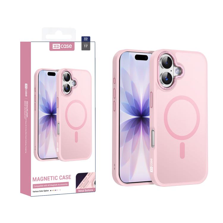 XDcase Metal Lens Frame Skin Feel Magnetic Phone Case, For iPhone 17 Pro Max, For iPhone 17 Pro, For iPhone 17