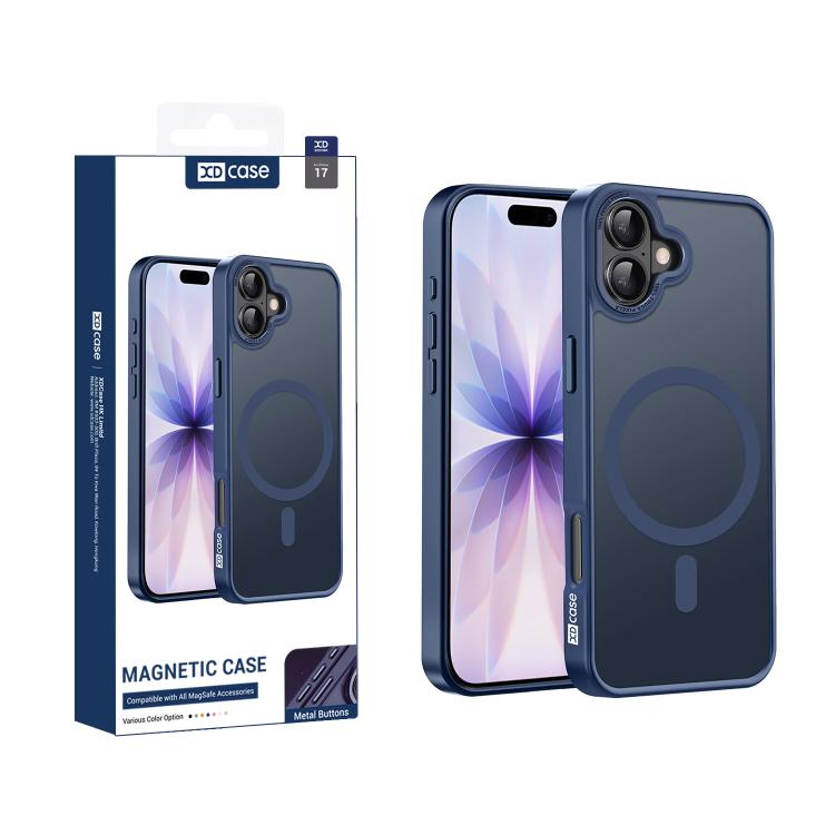 XDcase Metal Lens Frame Skin Feel Magnetic Phone Case, For iPhone 17 Pro Max, For iPhone 17 Pro, For iPhone 17